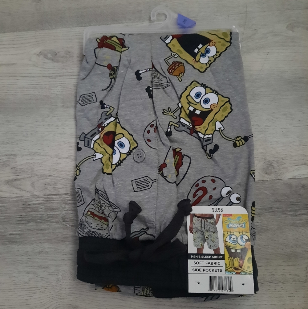 SpongeBob SquarePants Mens Sleep Shorts